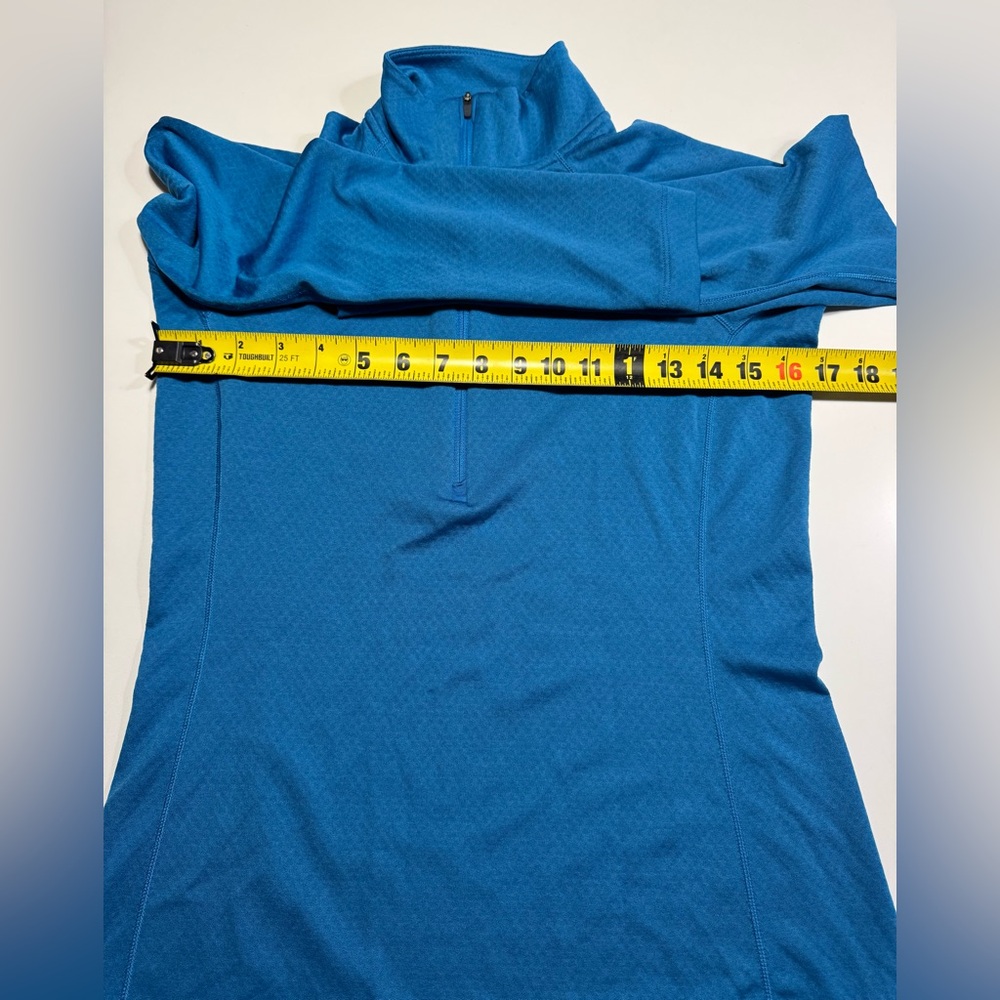 Patagonia Capsule Mid Weight Base Layer Cool To Cold 1/4 Zip Blue Size Small - Picture 5 of 6
